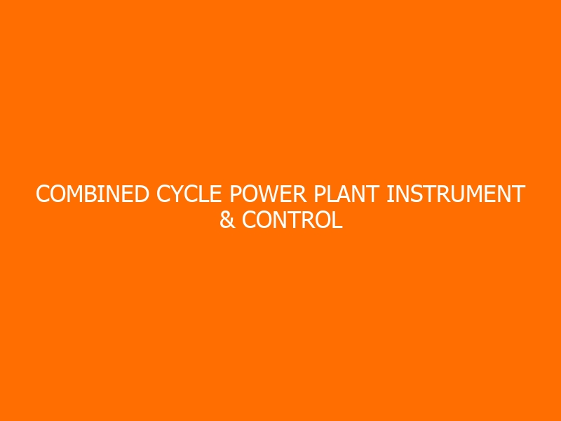 Combined Cycle Power Plant Instrument & Control FEED Study